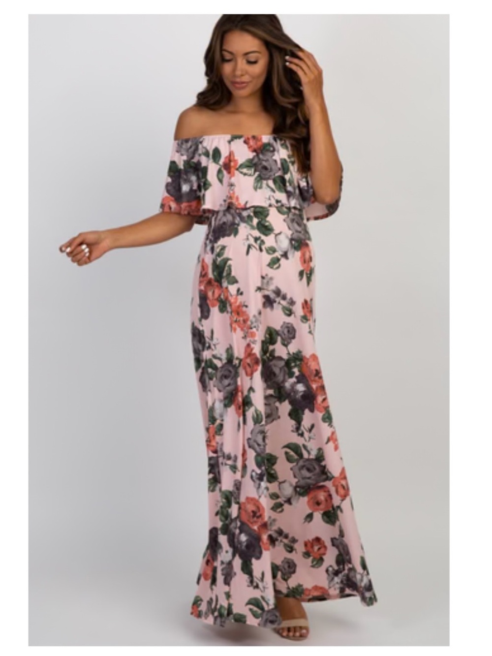 Pinkblush maternity maxi dress